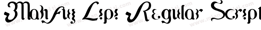 Mahfuj Lipi Regular Script字体转换